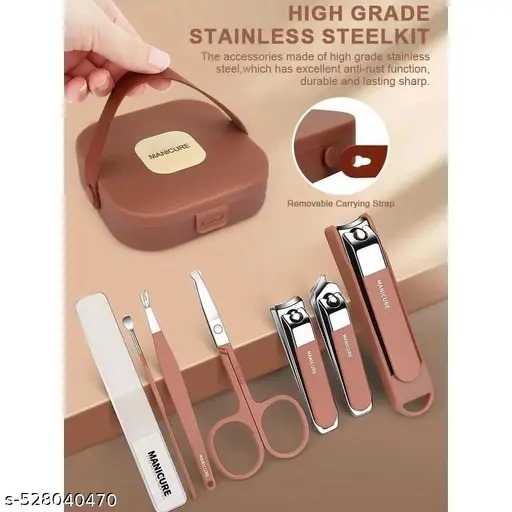 ৭ পিস স্টেইনলেস স্টিল ম্যানিকিউর সেট